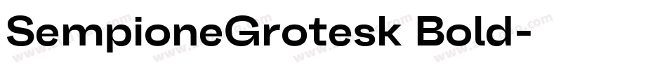 SempioneGrotesk Bold字体转换